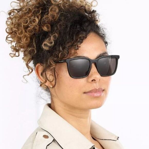 NEW Saint Laurent SL500 001 Black Gray Square Unisex Sunglasses - Picture 1 of 15